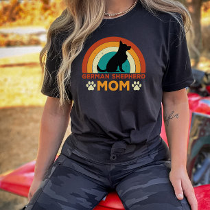 Duits Herder Hond Moeder Zonsondergang T-shirt