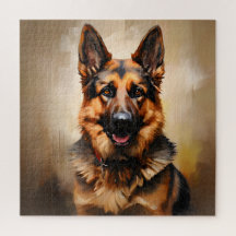 Duits Herder Realisme Kunst Portret