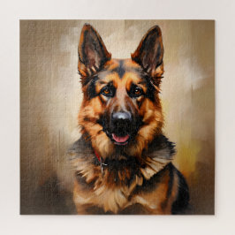 Duits Herder Realisme Kunst Portret Legpuzzel