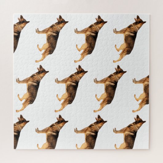 Duits herderpatroon legpuzzel (Horizontaal)