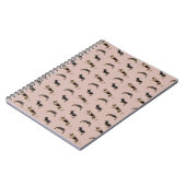 Duits herderpatroon (roze) notitieboek (Linkerzijde)