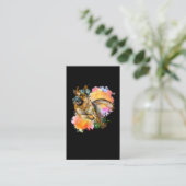 Duits Hondenliefhebber Shepherd Colorful Visitekaartje (Staand voorkant)