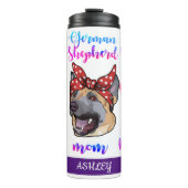 Duits Hondenliefhebber Shepherd Mam Cute Moederdag Thermosbeker (Voorkant)