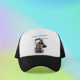 Duits Hondenliefhebber Shepherd Trucker Hat Trucker Pet