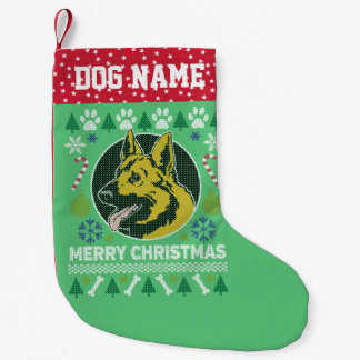 Duits Hondenras Shepherd Oegly met kerst Kleine Kerstsok