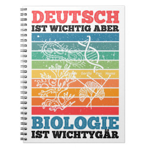 Duits is belangrijk, maar biologie is belangrijk notitieboek