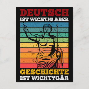 Duits is belangrijk, maar geschiedenis is belangri briefkaart