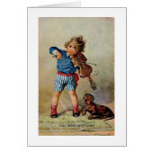 Duits - Jongen met Violin & Dachshund, (Voorkant)