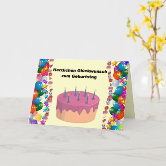 Duits Kaart (Gele Bloem)