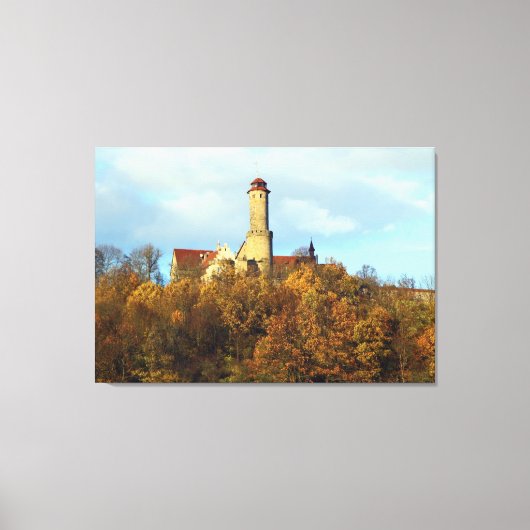 Duits kasteel - Bamberg Altenburg Canvas Afdruk (Voorkant)