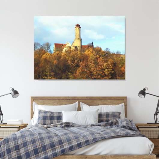 Duits kasteel - Bamberg Altenburg Canvas Afdruk (Insitu (Slaapkamer))