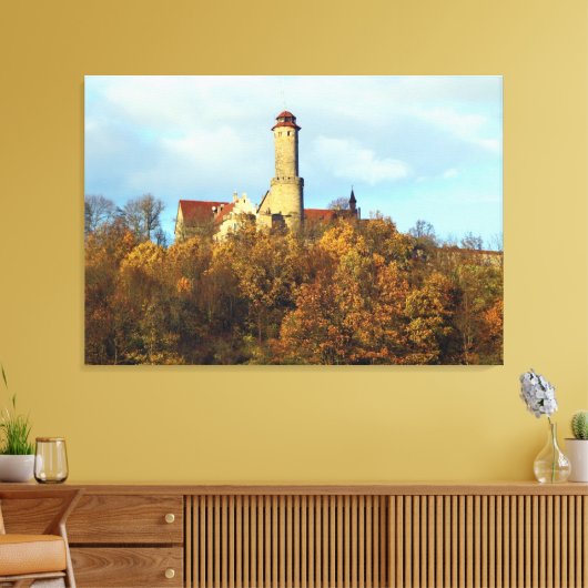 Duits kasteel - Bamberg Altenburg Canvas Afdruk (Insitu (Woonkamer))