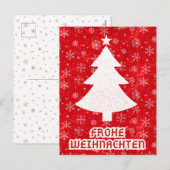 DUITS KERST BRIEFKAART (Voorkant / Achterkant)
