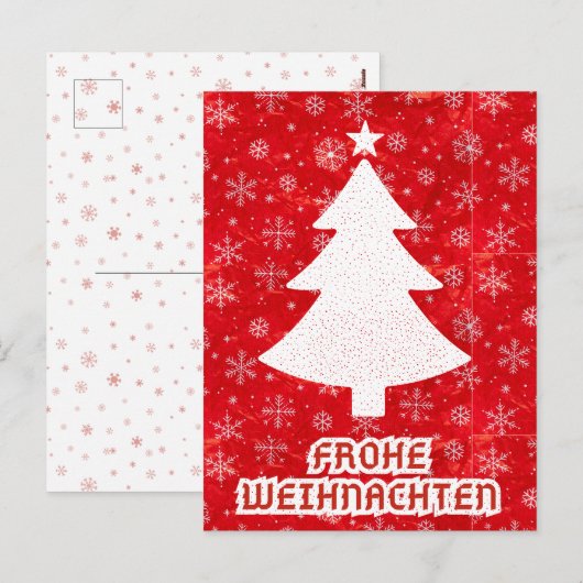 DUITS KERST BRIEFKAART (Voorkant / Achterkant)