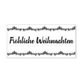 Duits Kerst Rubber Stamp Fröhliche Weihnachte Rubberstempel (Afrduk)