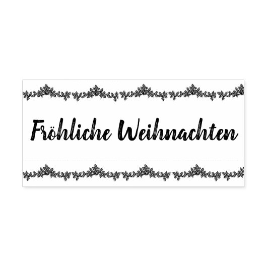 Duits Kerst Rubber Stamp Fröhliche Weihnachte Rubberstempel (Afrduk)