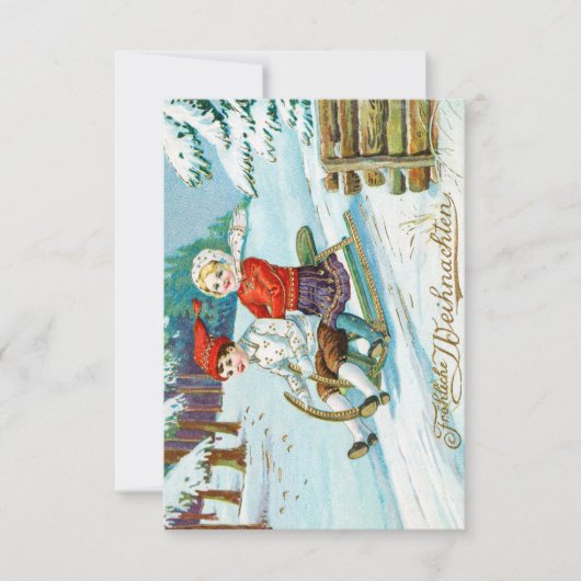  Duits kerstBriefkaart Kaart (Voorkant)