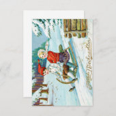  Duits kerstBriefkaart Kaart (Voorkant / Achterkant)