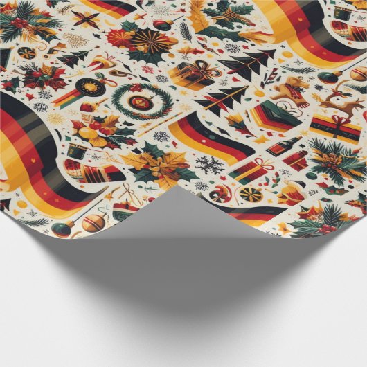 Duits kerstpapier cadeaupapier (Hoek)