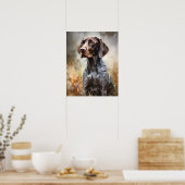 Duits kortharig pointer Dog Art Print Poster (Keuken)