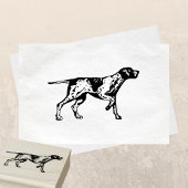 Duits kortharig pointer Hondenras Rubberstempel