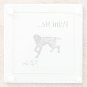 Duits kortharig pointer Onderzetter (Achterkant)