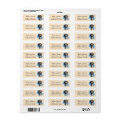 Duits kortharig pointer retouradreslabel etiket (Full Sheet)