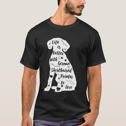 Duits kortharig pointer Shirt ontwerp voor SAP DO (Voorkant)
