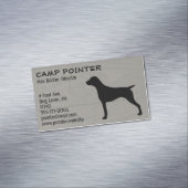 Duits kortharig pointer silhouet | HONDENRAS Visitekaartje Magneet (Voorbeeld)