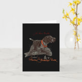 Duits kortharig Shirt. Born Hunter Kaart (Gele Bloem)