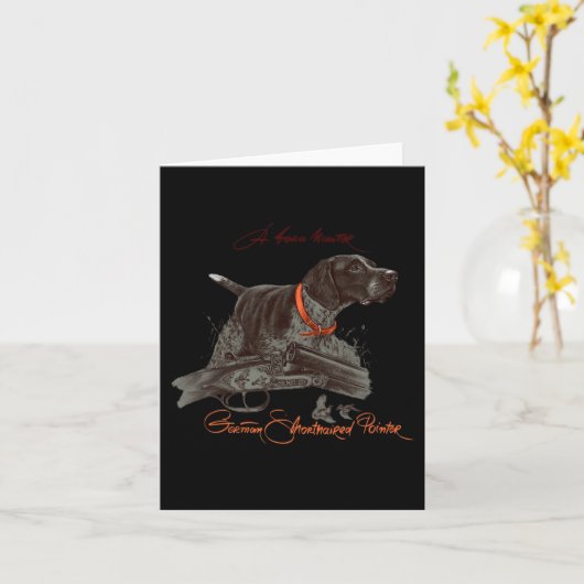 Duits kortharig Shirt. Born Hunter Kaart (Gele Bloem)