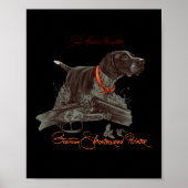 Duits kortharig Shirt. Born Hunter Poster (Voorkant)