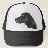 duits kortharige pointer zwart trucker pet (Voorkant)