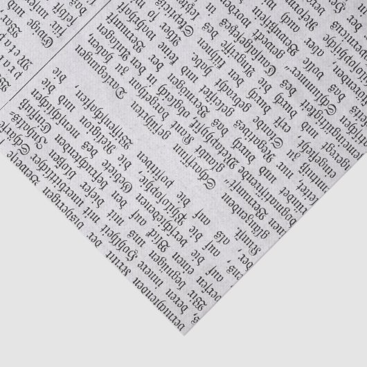 Duits krantenpapier Tissuepapier (Detail)