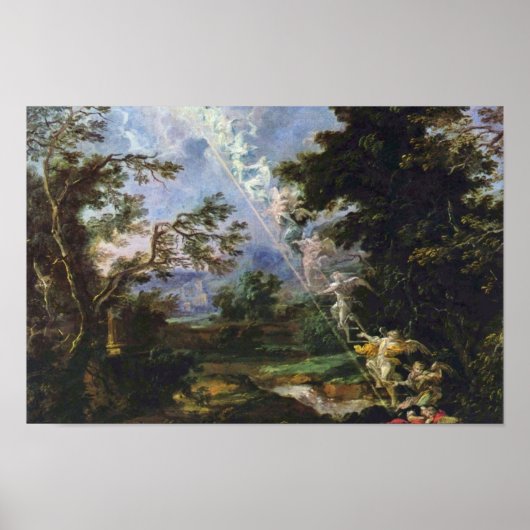 Duits " Landschap met de droom van Jacob " , " Poster (Voorkant)