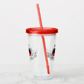 Duits Liefde aangepaste naam tumblers Acryl Drinkbeker (Links)