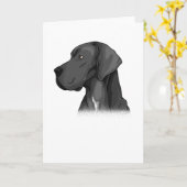 Duits Mastiff Dog Gift Idee Kaart (Gele Bloem)