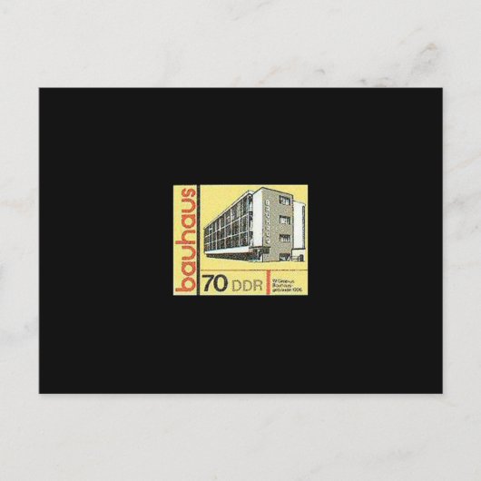 Duits modernisme ontwerp, architectuur - Dessau DD Briefkaart (Voorkant)