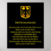 Duits nationaal volkslied Poster (Voorkant)