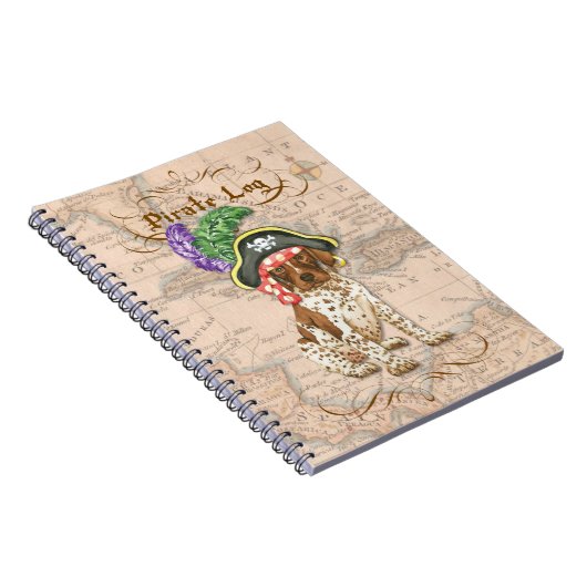 Duits Notitieboek Shorthaired Pointer Pirate (Rechterzijde)