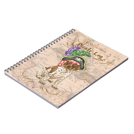 Duits Notitieboek Shorthaired Pointer Pirate (Linkerzijde)