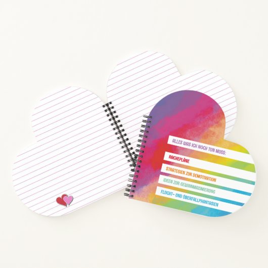 Duits Notitieboekje: echtscheiding om te doen Notitieboek (Binnen)