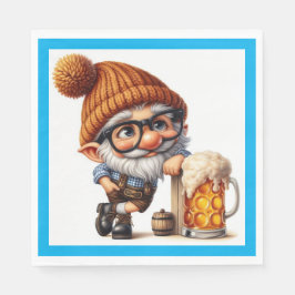 Duits Oktoberfest Bier Gnome Servet