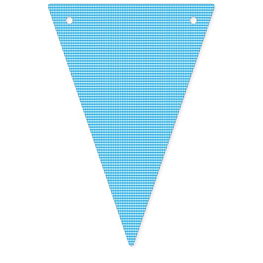 Duits Oktoberfest Blue White Bavarian Pattern Vlaggetjes (Eerste vlag)