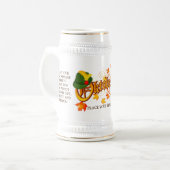Duits Oktoberfest gepersonaliseerd bier Stein Bierpul (Voorkant links)