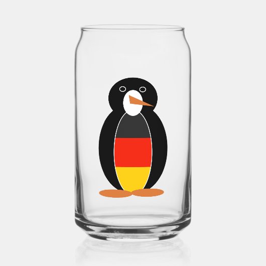 Duits Penguin - Deutsch Pinguin Blikvorm Glas (Voorkant)