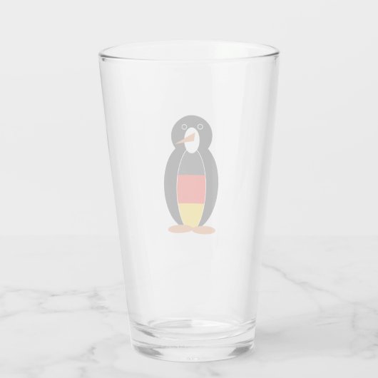 Duits Penguin - Deutsch Pinguin Glas (Achterkant)