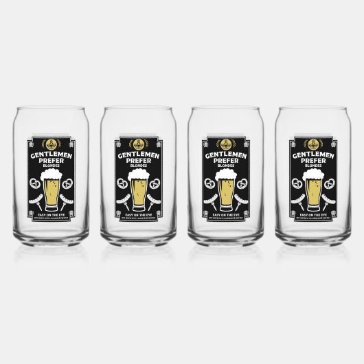 Duits Pilsner Bier en worst Blikvorm Glas (Achterkant)