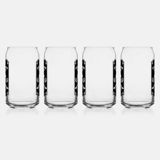 Duits Pilsner Bier en worst Blikvorm Glas (Rechts)