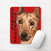 Duits Pinscher Color Block Muismat (Met muis)